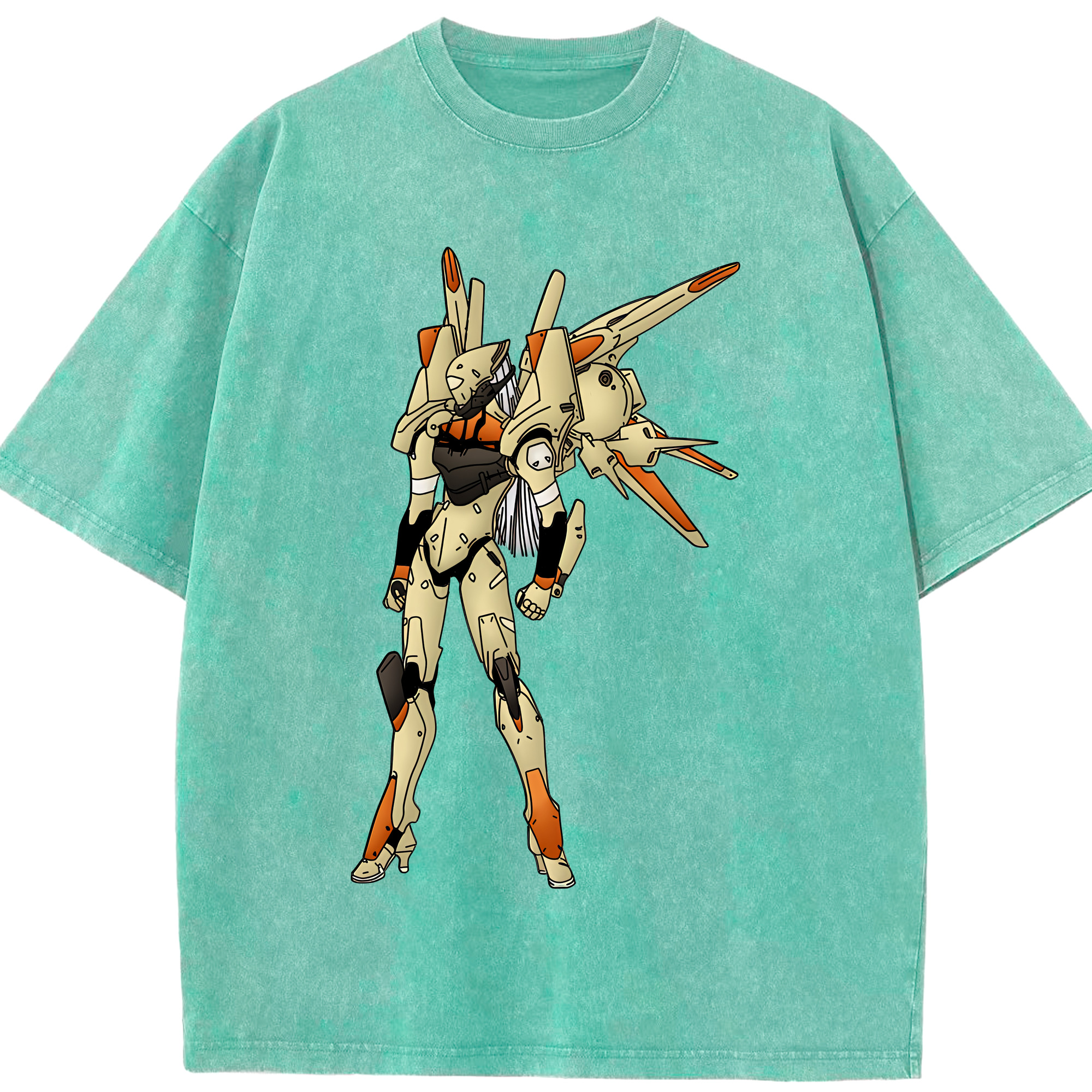 （画像用） EVA 新世紀エヴァンゲリオン 綿100% ヴィンテージ風 半袖Tシャツ（フロントプリント）